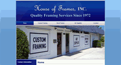 Desktop Screenshot of houseofframesfl.com